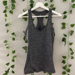 Grey Heather Workout Top